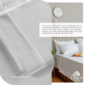 Linen Home twin XL pillowcase offers breathable protection for dreams.