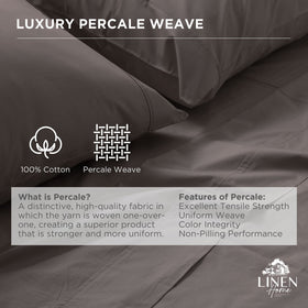 Linen Home standard/queen pillowcase 20x30 in charcoal