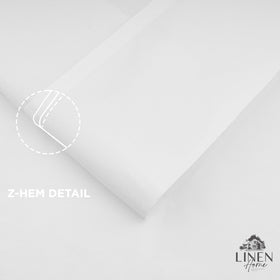 Linen Home queen size pillowcase highlighting long-staple cotton softness