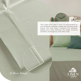 Linen Home pillowcase set offers smooth protection and easy care.