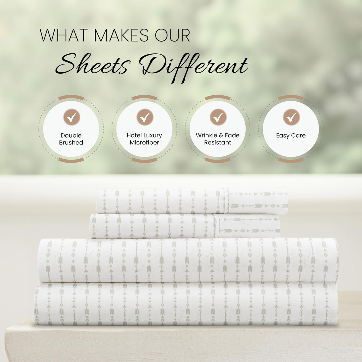 Linen Market 16-inch deep-pocket fitted sheet on a thick mattress