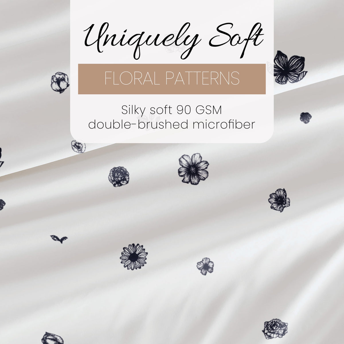 Linen Market 4-Piece Queen Set provides complete bedding ensemble ready to use.