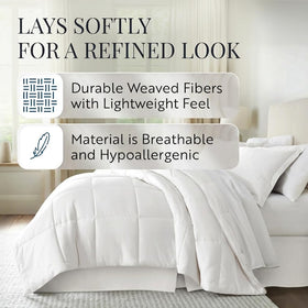 Linen Market bed skirt in soft brushed microfiber offers durability and wrinkle resistance.
