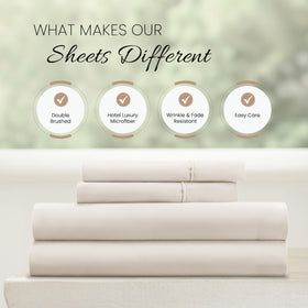 Linen Market 16inch deep pocket closeup highlights durable stitching along edges.