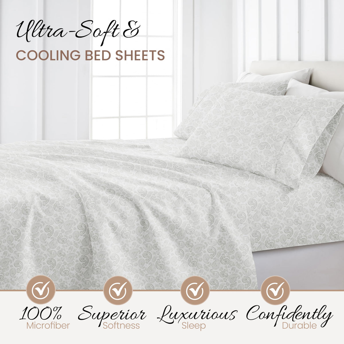 Linen Market deep-pocket elastic demonstrates secure fit for 16-inch mattresses