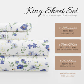 Linen Market double-brushed softness enhances king sheet comfort