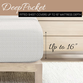 Linen Market easy-care queen sheets ready for machine washing