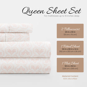 Linen Market easy-care queen sheets with deep pockets for secure fit
