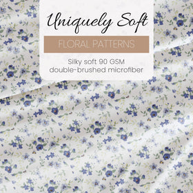Linen Market patterned blossoms light blue upgrades bedroom decor