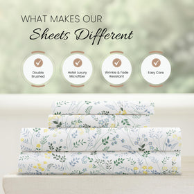 Linen Market soft-touch microfiber close-up highlights wrinkle-free performance.
