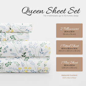 Linen Market queen sheet set close-up shows ultra-soft texture for restful nights.