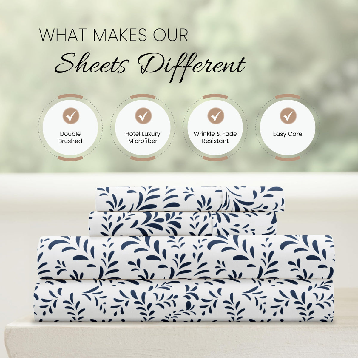 Queen sheet set flat sheet neatly laid out by Linen Market