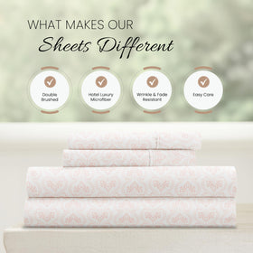 Close-up of soft-br brushed microfiber texture from Linen Market sheets