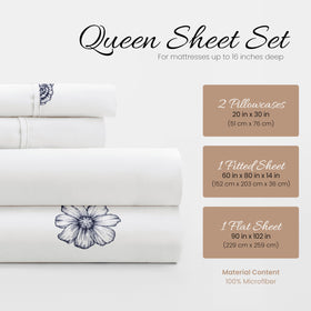 Linen Market Ultra-Soft Microfiber Queen Sheets feel silky and smooth to the touch.