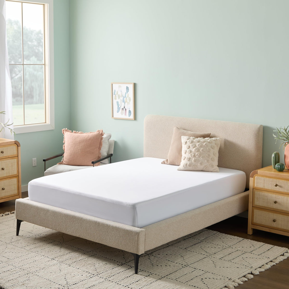 Linenspa 14-inch depth fit keeps protector secure on thicker mattresses