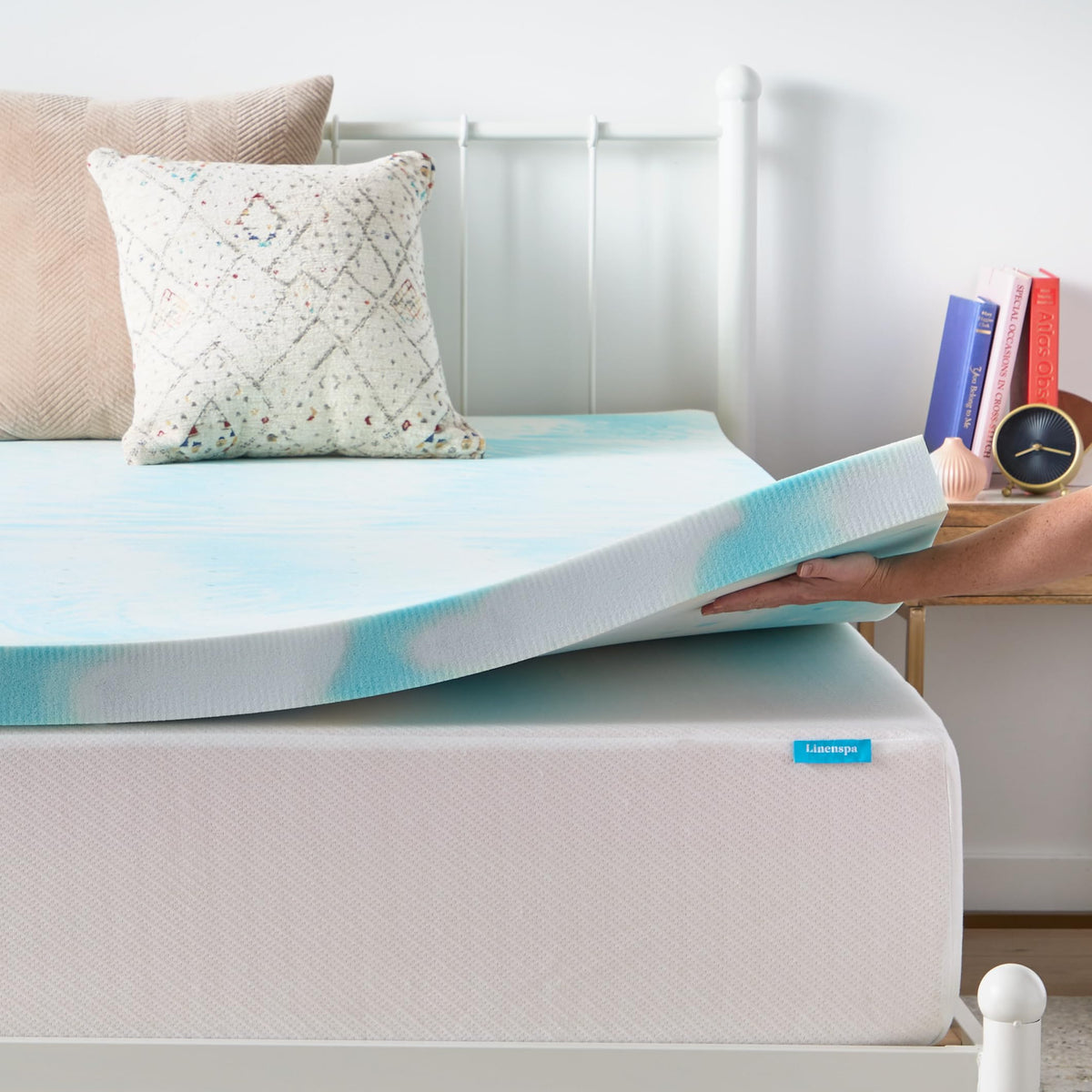 Linenspa topper helping prolong mattress life and reduce wear