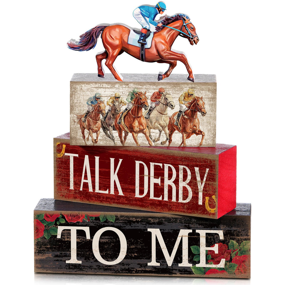 Lineshading derby-day-horse-decor centers festive party tables.