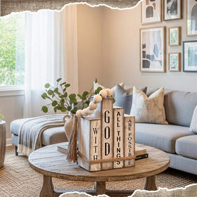 Lineshading multipurpose Christian decor collection enhances cozy living spaces.