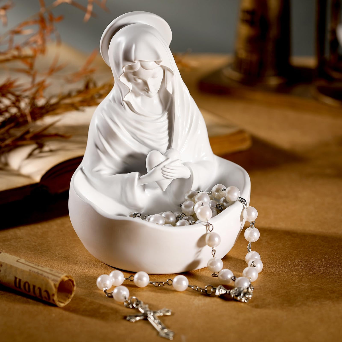 Lineshading resin finish emphasizes durability and smooth texture for lasting decor