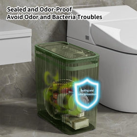 Lingerlanden durable polypropylene bin is waterproof and easy to clean.