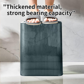 Lingerlanden press-top odor-proof bin helps minimize odors between uses.