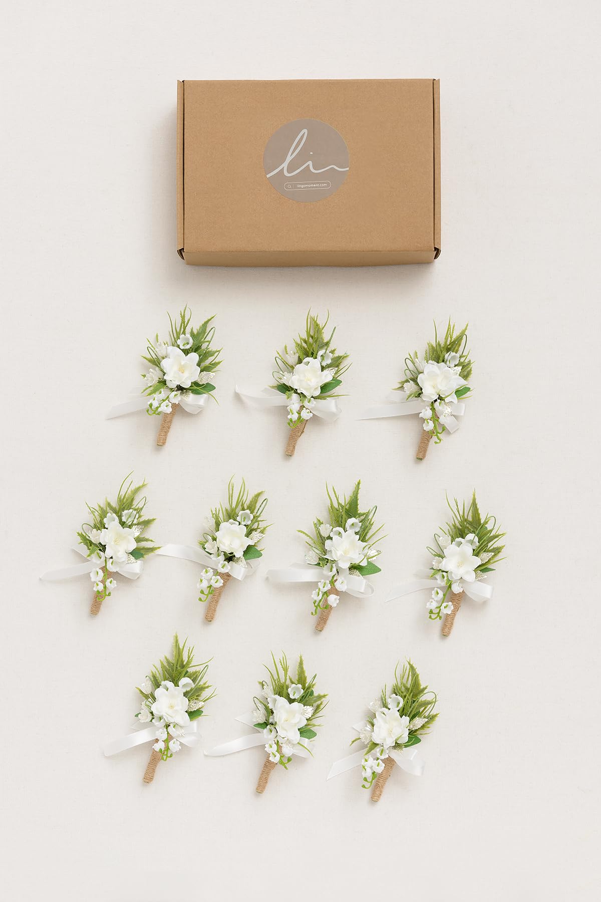 Ling's Moment boutonniere care guide: refresh by hand or steam to restore shape