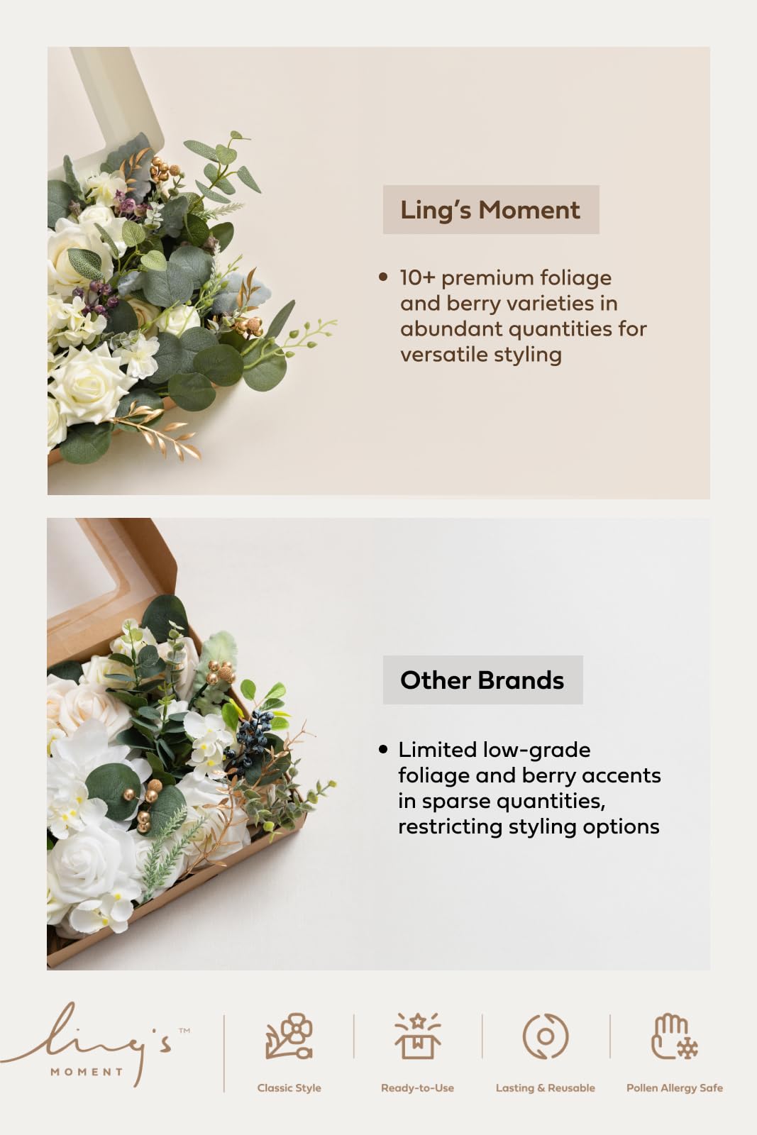 Ling's Moment DIY centerpiece ideas kit provides versatile decoration options.