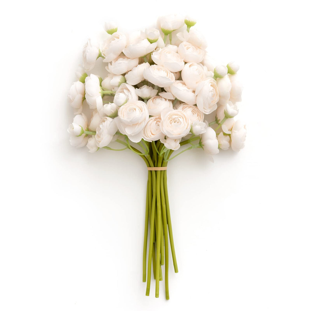 Ling's Moment cream ranunculus artificial flower for bouquet filler and lasting decor