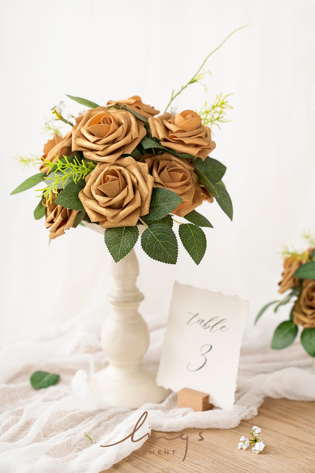 Ling's moment 8in rose stems for flexible bouquet and arch work.