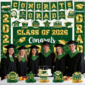 LINHAXM balloons with Congrats Grad enhance party atmosphere.