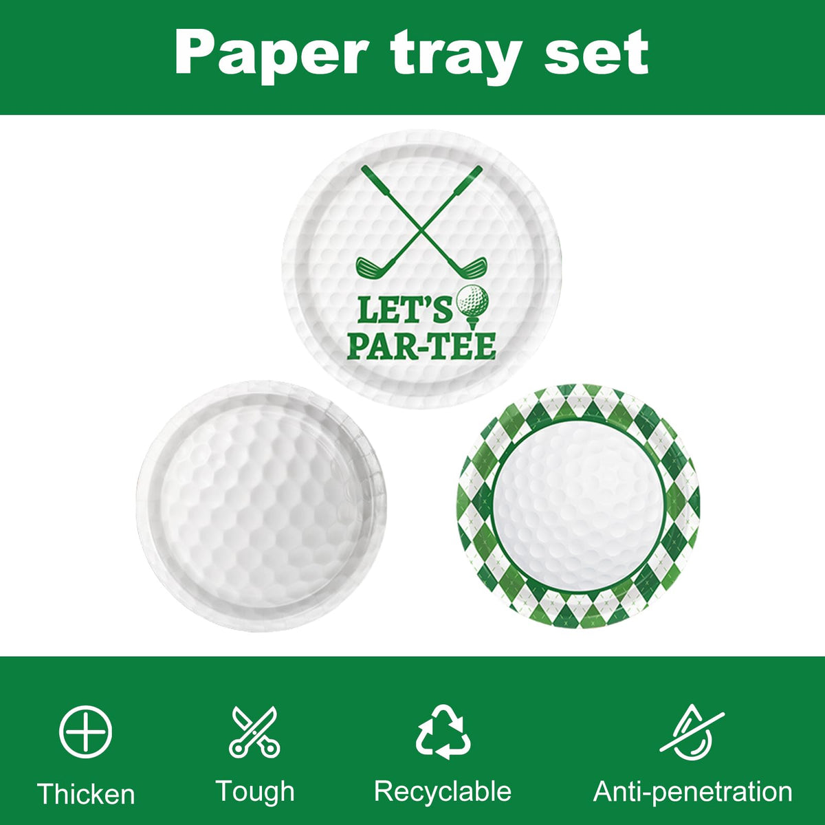 LINHAXM golf party banner bold decor for photo-worthy moments