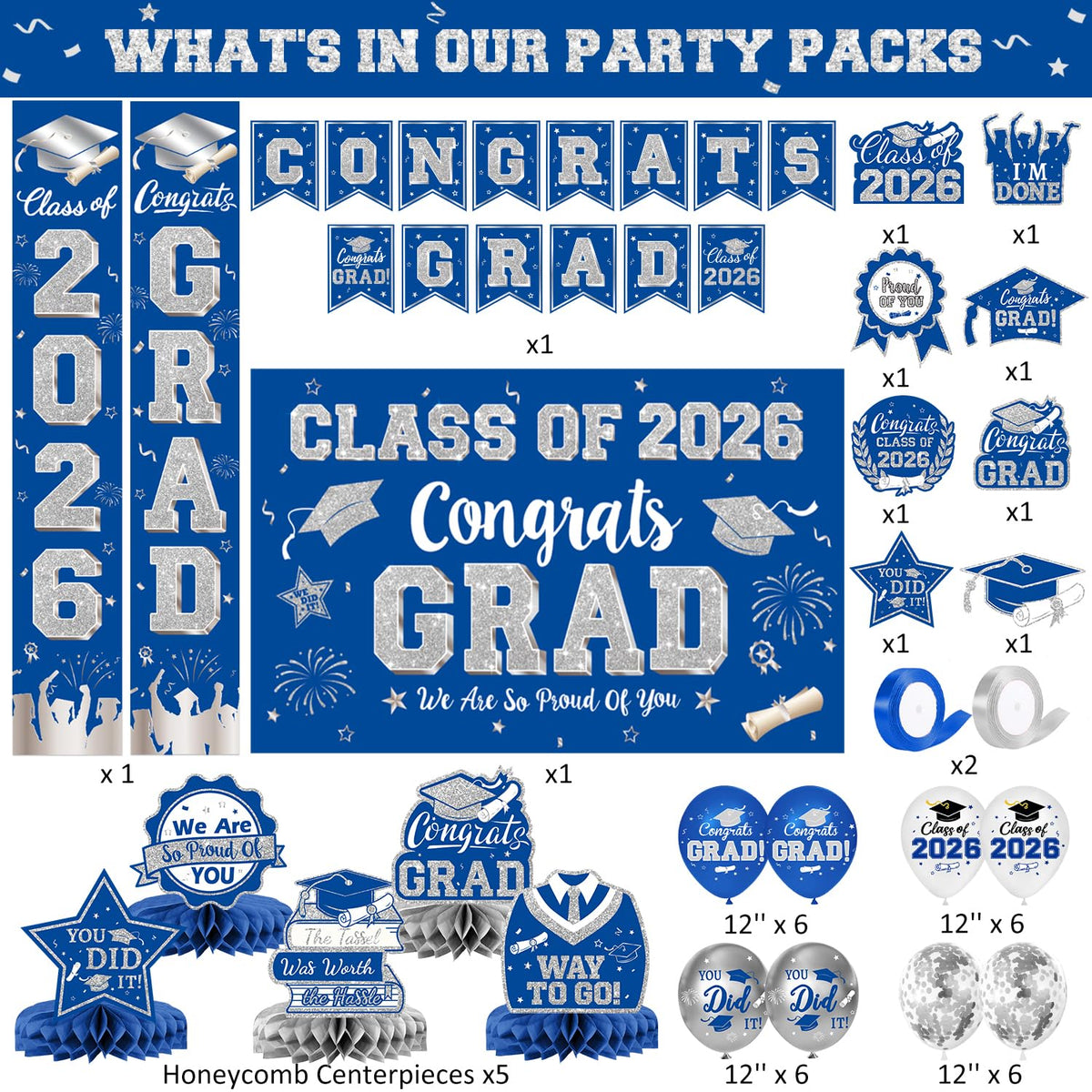 LINHAXM blue-silver graduation backdrop enhances photos with elegant contrast