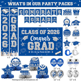 LINHAXM blue-silver graduation backdrop enhances photos with elegant contrast