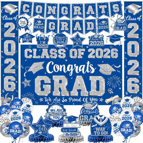LINHAXM graduation banner Class of 2026 adds bold color to party decor