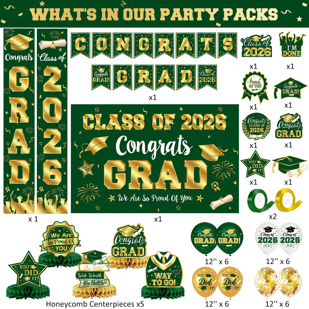 LINHAXM green and gold backdrop creates a photo-ready focal point.