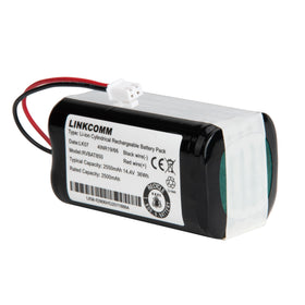 LINKCOMM RVBAT850 battery pack in hand, portable replacement option