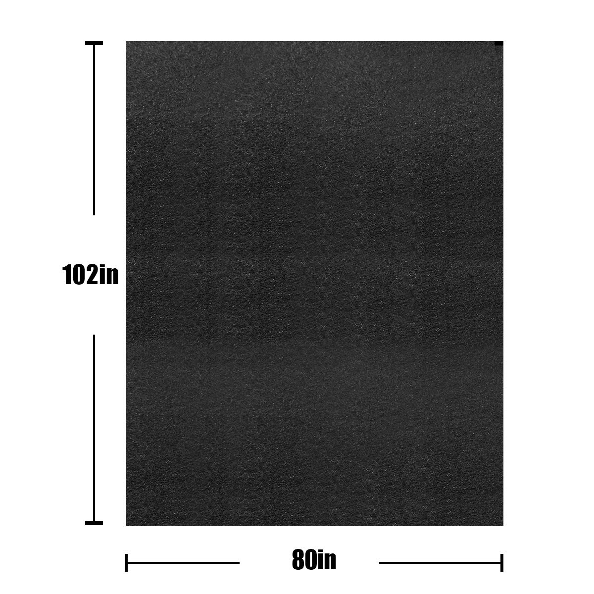LINLA oil mat with slip-resistant backing stays put on wet garage floors