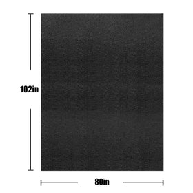 LINLA oil mat with slip-resistant backing stays put on wet garage floors