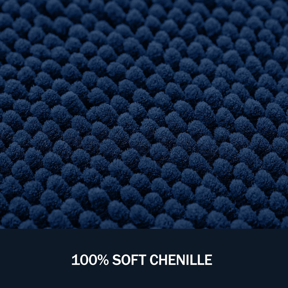 LINLA navy machine-washable rug for easy care and frequent washing