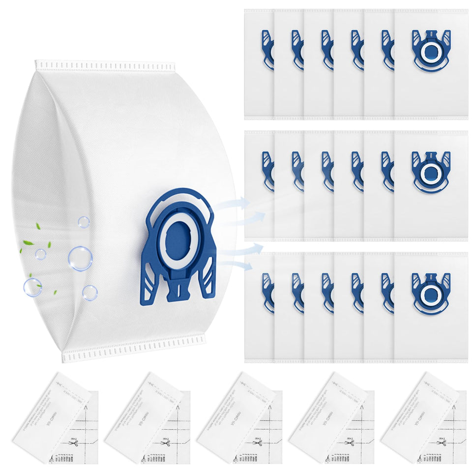 LINNIW GN vacuum bags 20-pack for Miele canisters deliver high capacity and reliable filtration.