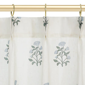 Close-up of Lino Rosa linen-cotton blend fabric texture