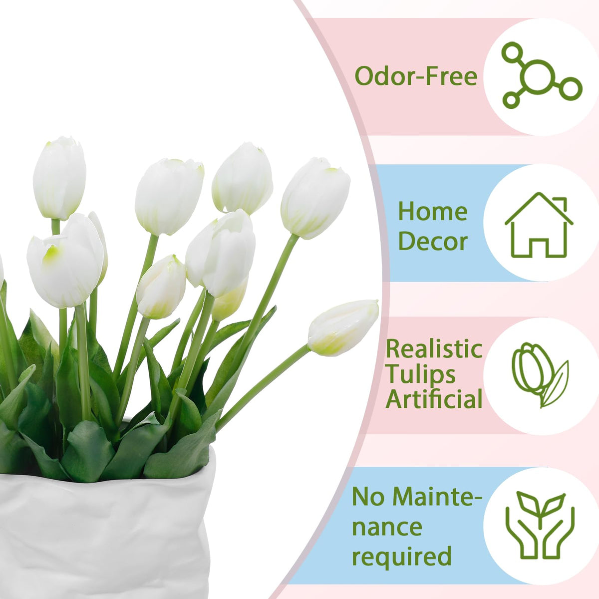 LINSIE 15-stem bundle showing precise proportions for lush arrangements