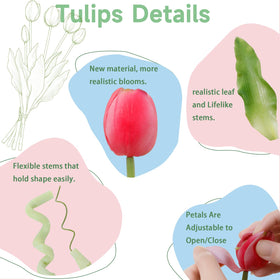 LINSIE tulips with snap-on petals for quick post-shipping repairs.