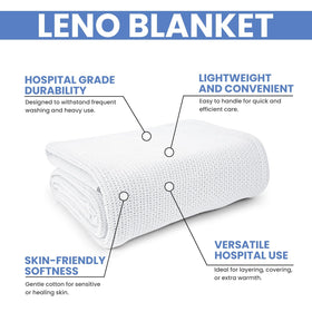 Linteum cotton blanket soft touch highlighting plush fabric
