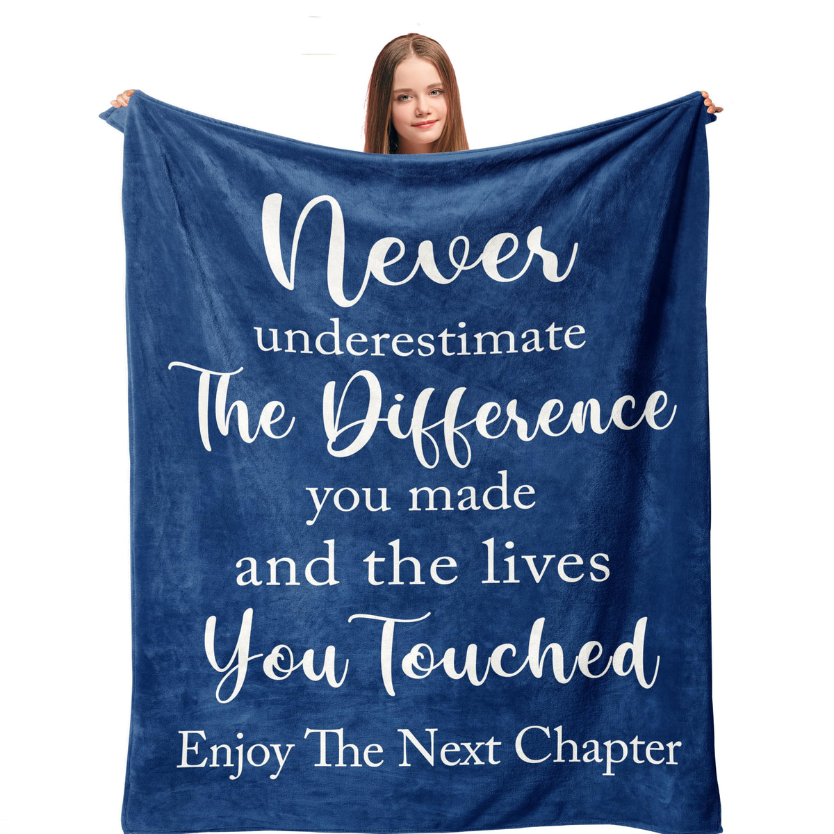 Linxher farewell blanket on bed showing its 60x50 size for daily comfort.