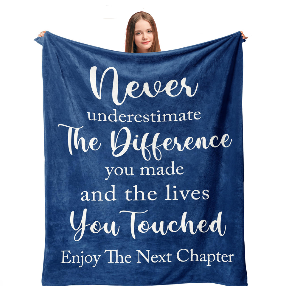 Linxher farewell blanket on bed showing its 60x50 size for daily comfort.