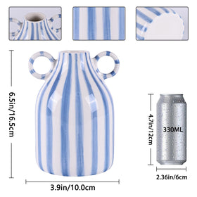 LINYTHER Nordic boho vase design enhances dining table and living room decor.