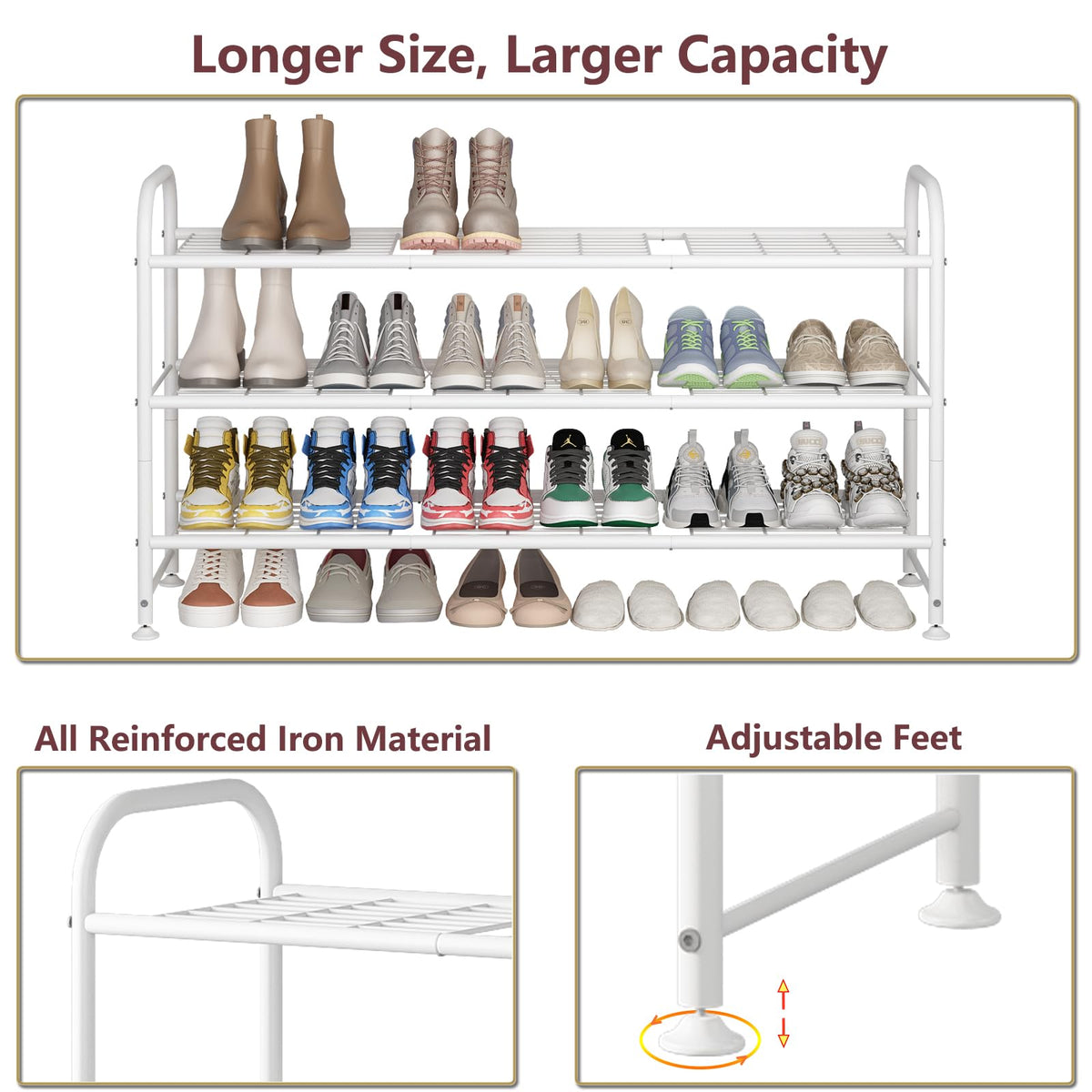 LINZINAR adjustable-feet provide stability on uneven floors.