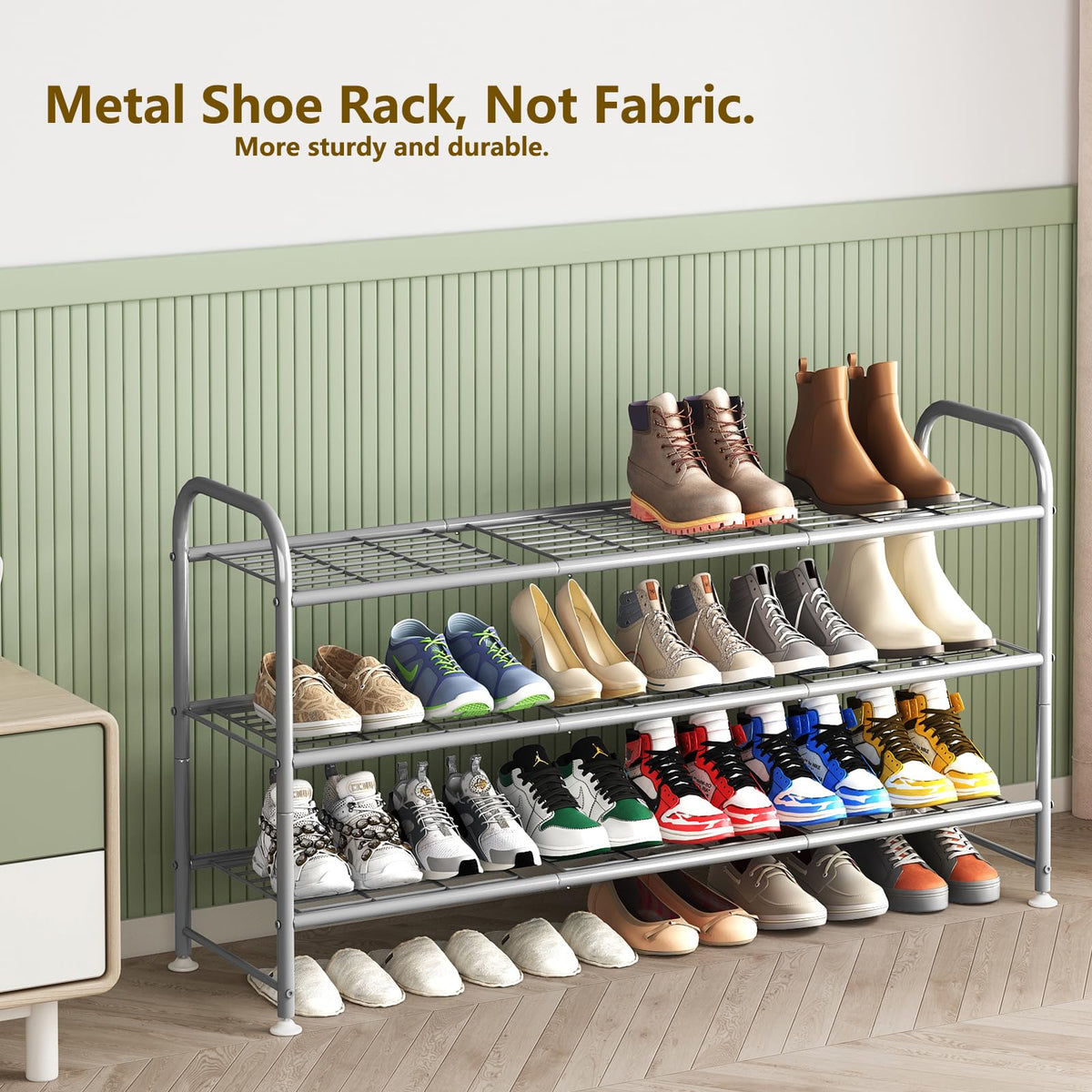 LINZINAR easy-assembly design lets you set up quickly in closet or mudroom.