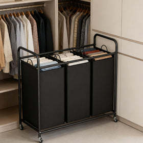 LINZINAR large-capacity design holds clothes and toys for clutter-free spaces.